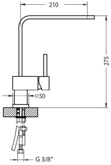 ALVEUS 1134829 - Mosogató csap LAGUNA 28,6 cm monarch bronz