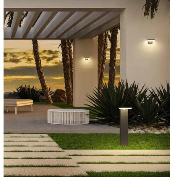 Redo 90535 - LED Napelemes lámpa érzékelővel TAIYO LED/2W/3,7V 3000K IP54 antracit