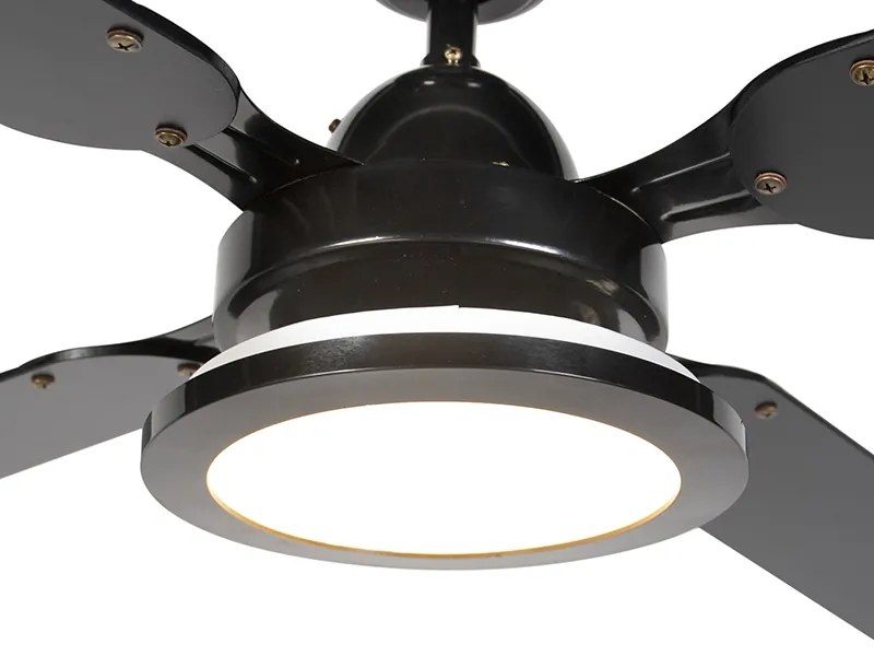 Fekete mennyezeti ventilátor távirányítóval - Fanattic