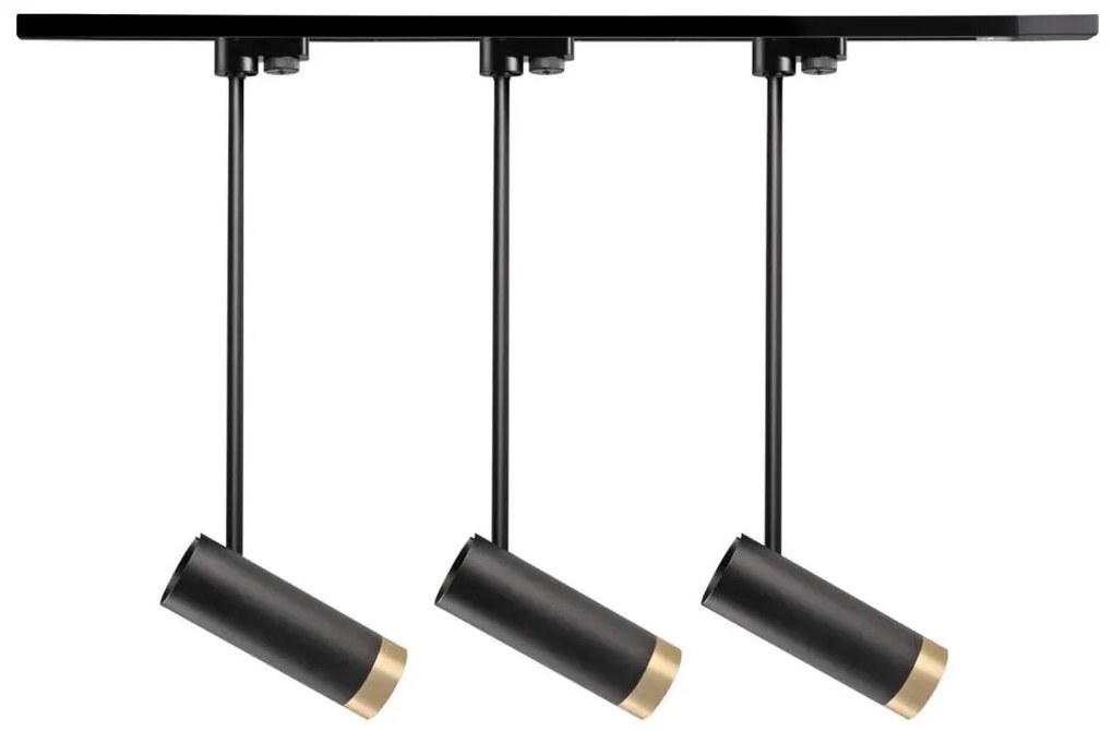 Spotlámpa sínrendszerhez PORTO 3xGU10/10W/230V fekete