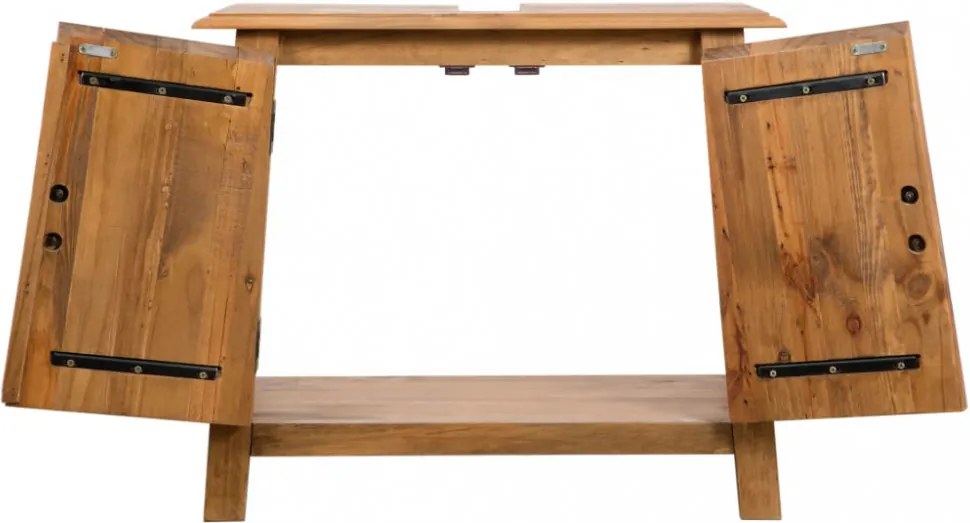 tömör újrahasznosított fenyőfa pipereszekrény 70 x 32 x 63 cm
