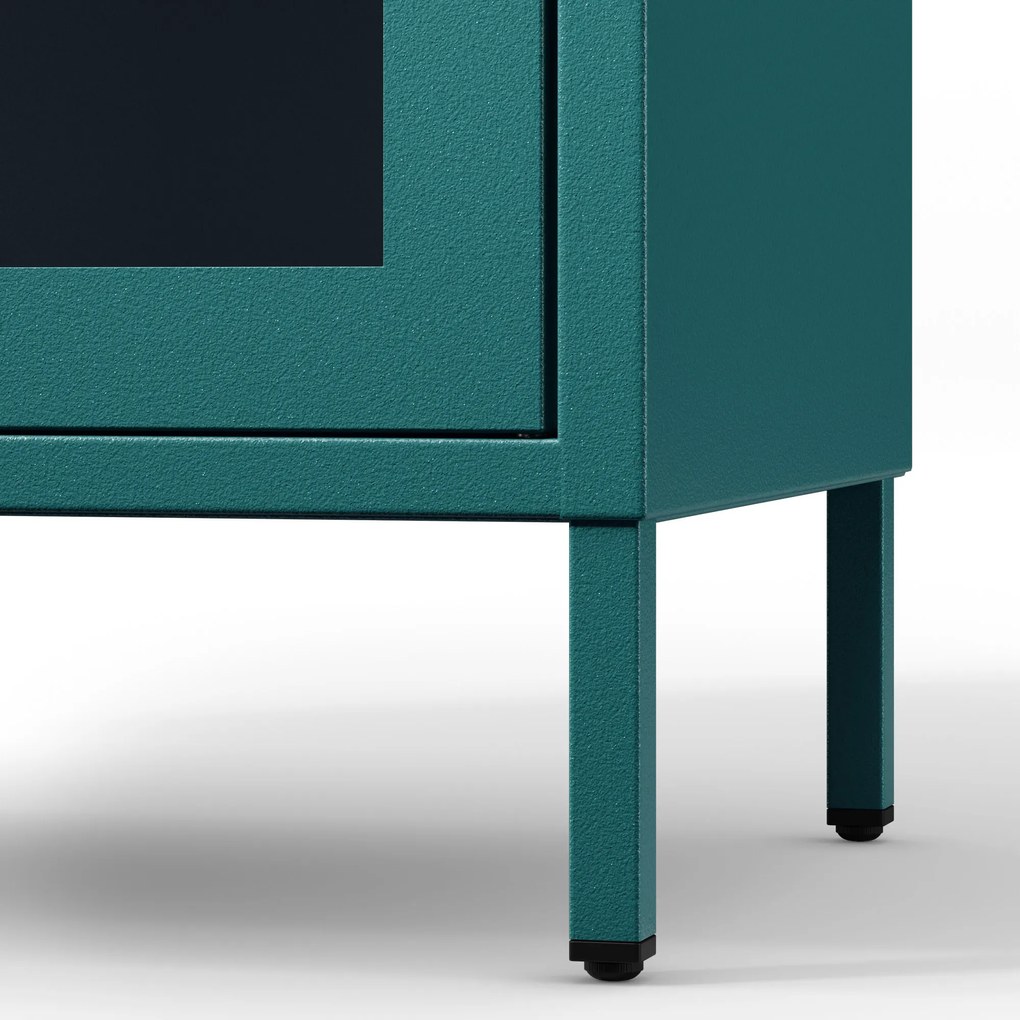 Vitrin GINA, 800 x 1015 x 400 mm, Modern: tengerszínű