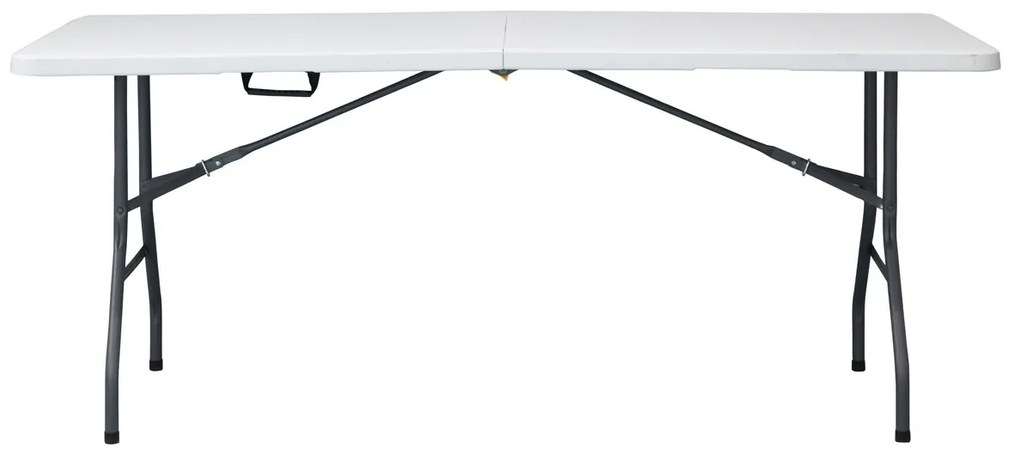 Autronic Kerti asztal, fém, műanyag, fehér, AZ-K1002 WT