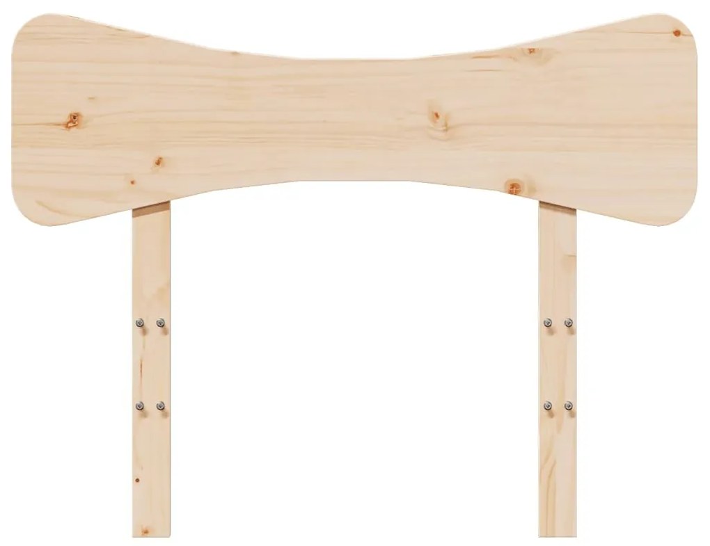 tömör fenyőfa fejtámla 75 cm