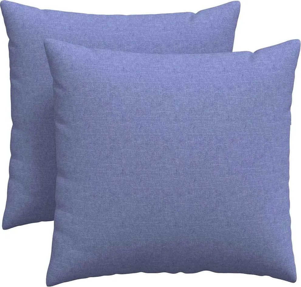 vidaXL Kanapé párnák 2 pcs Farmerkék 45 x 45 cm szövet