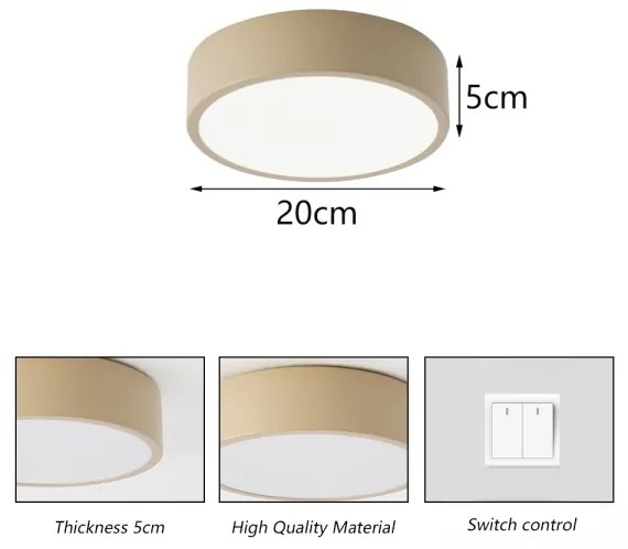 Brilagi -LED mennyezeti lámpa POOL LED/18W/230V 3000/4000/6000K átm. 20 cm bézs