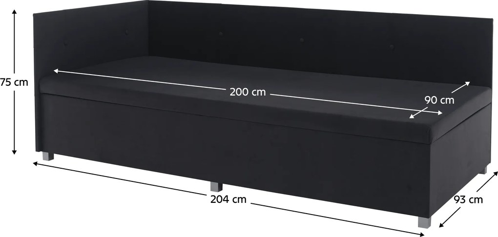 Heverő tárolóhellyel, szürke, AURIA UNI