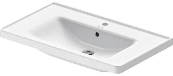Duravit 2367800000 - Falra szerelhető D-NEO mosdó 80x48 cm, kerámia, fényes fehér