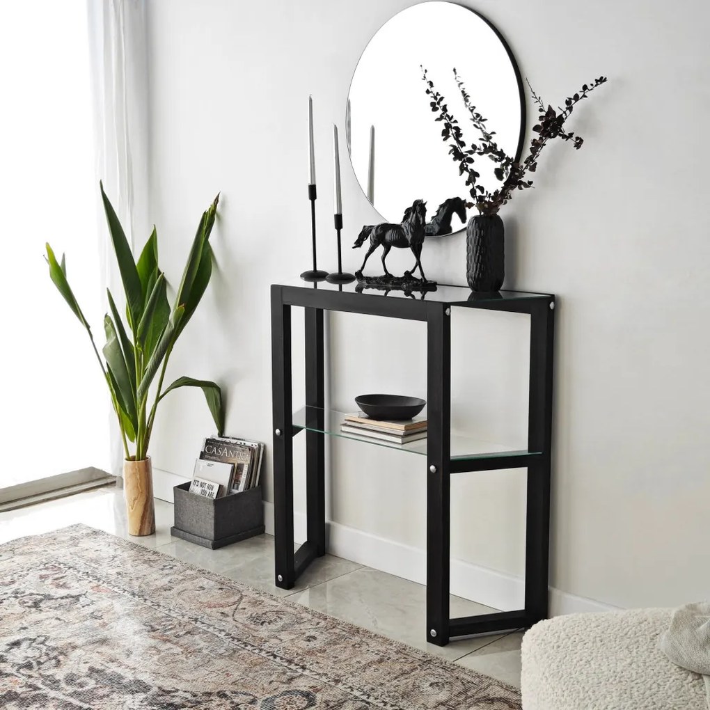 Trapezoid komód, antracit, 85 cm