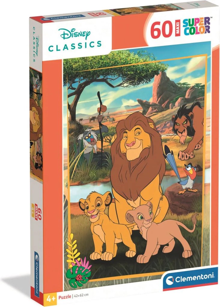 Disney Az Oroszlánkirály Savannah Stories 60 db-os maxi puzzle Clementoni