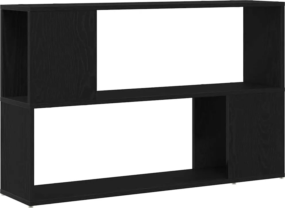vidaXL TV szekrény garnitúra Fekete 100 x 24 x 63 cm Faanyag
