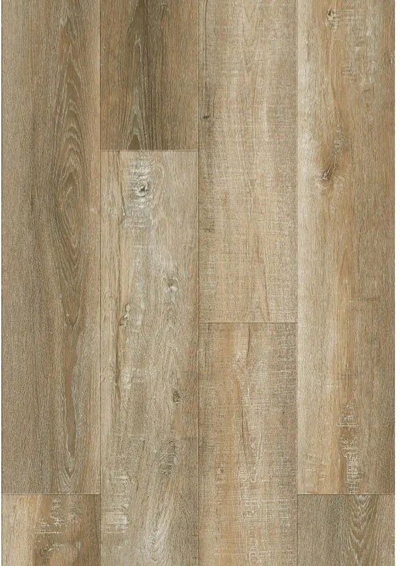 Mexen Cortland SPC 6,5 mm-es vinil panelek mintája, IXPE 1,5 mm-es alátét, 4 V-fuga, Tölgy - F1008-S