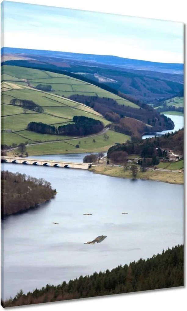 Vászonkép 70x100 Tájkép folyóval