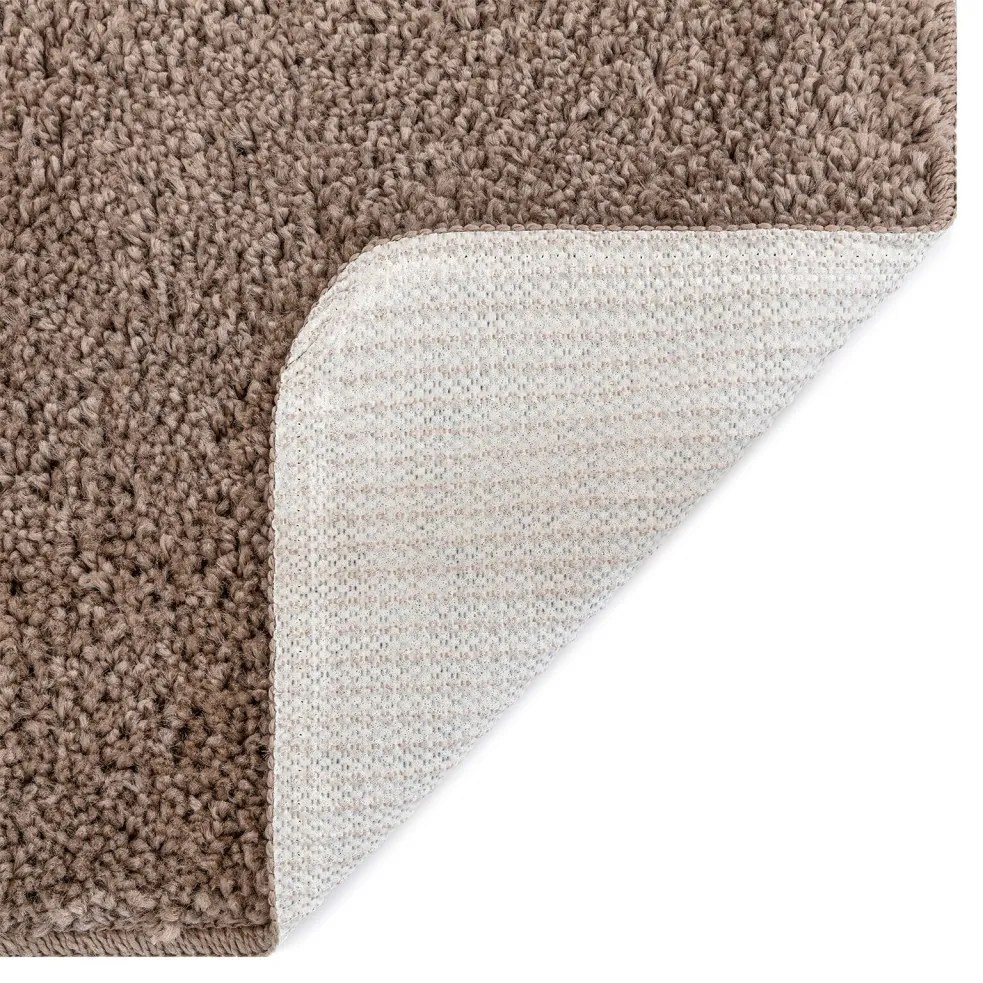 Csúszásmentes fürdőszőnyeg készlet 3 pcs Barna 50 x 50 cm PP