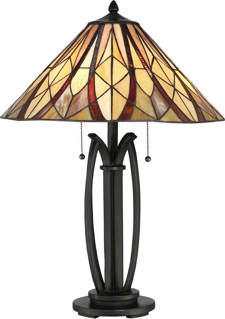 Elstead tiffany asztali lámpa victory & holmes barna elsqz-victory-tl