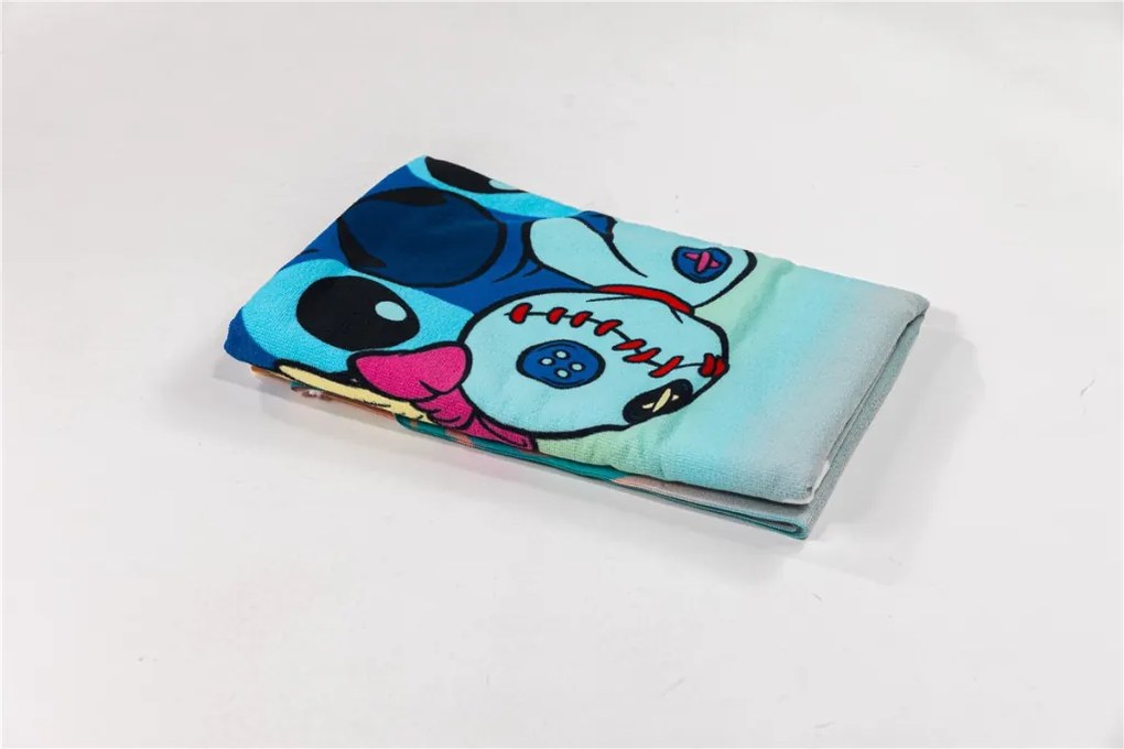 Disney Lilo és Stitch, A csillagkutya Flower Island fürdőlepedő, strand törölköző 70x140cm (Fast Dry)