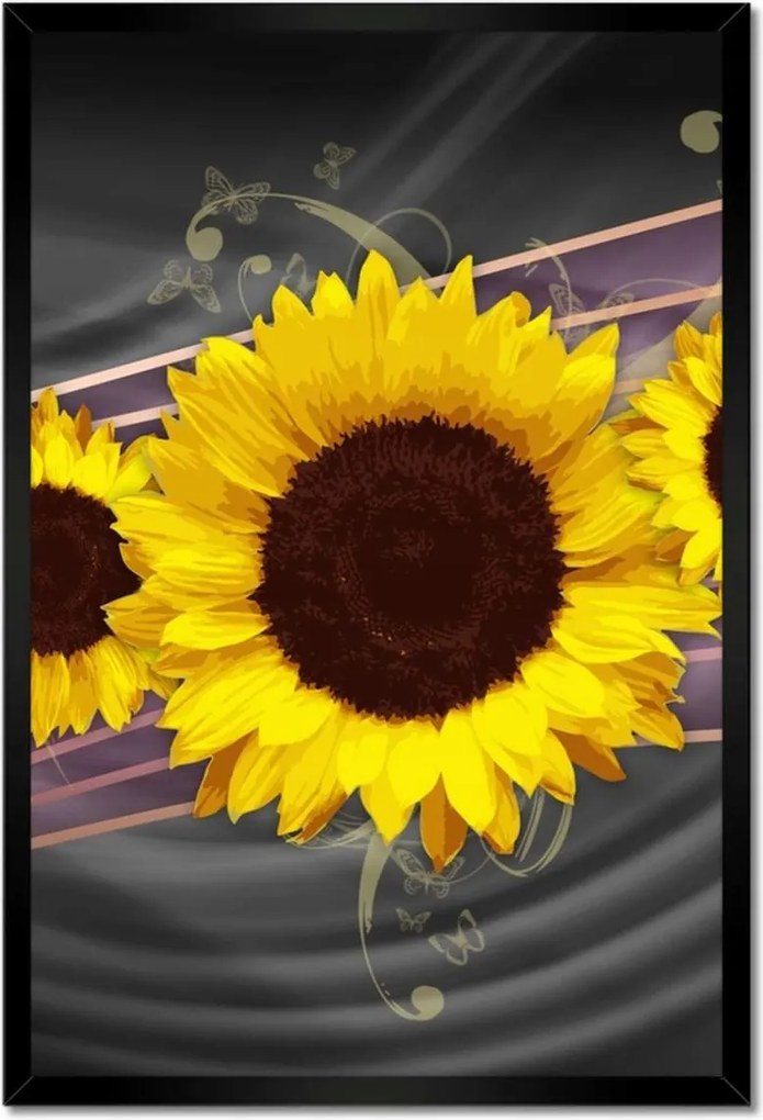 Poszterek keretben 40x60 Napraforgó
