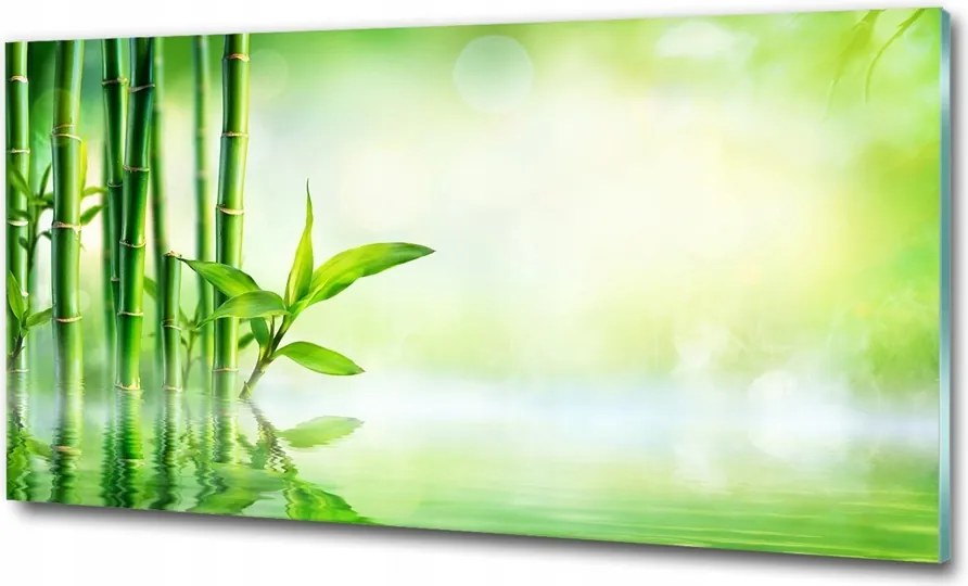 Fotó vászonkép edzett üveg Bambusz 100x70
