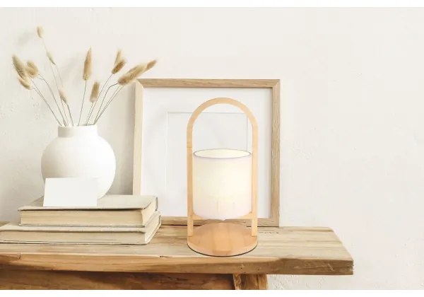 Globo 21506W - Asztali lámpa NINJA 1xE14/40W/230V fehér