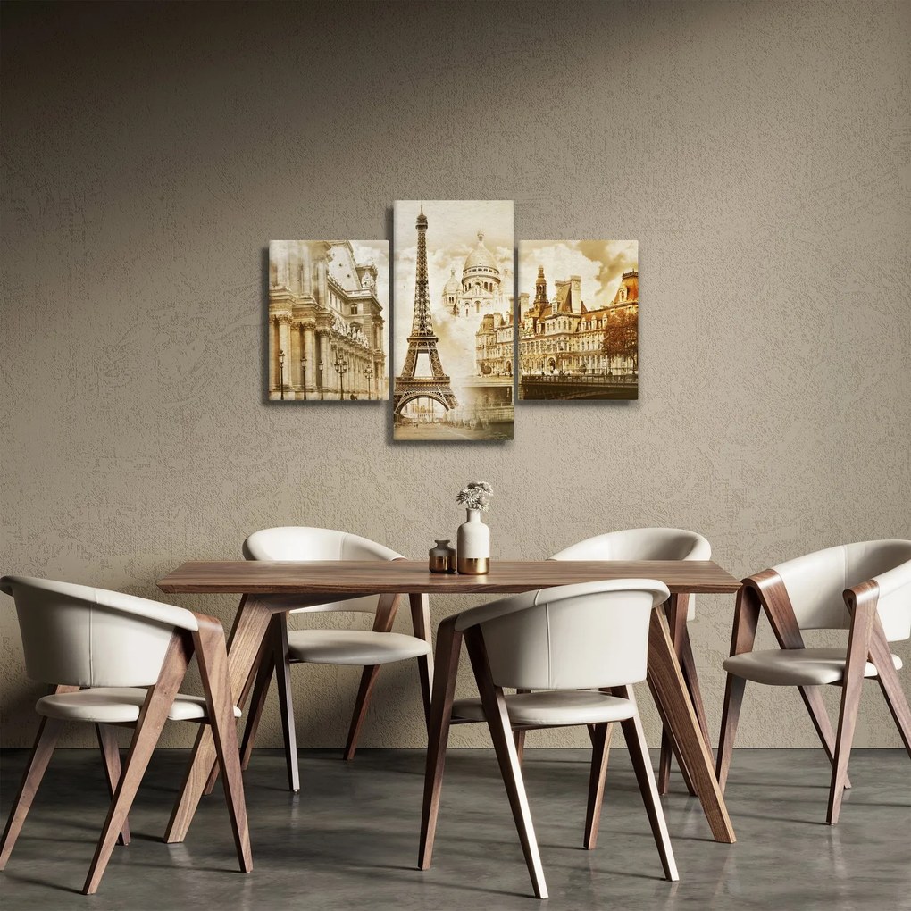 Kép - Párizsi műemlékek (90x60 cm)