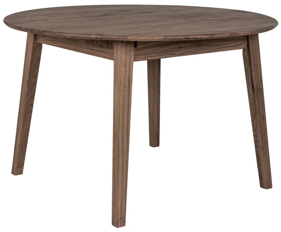 Metz ovális bővíthető étkezőasztal 118x118-158 cm füstös tölgy