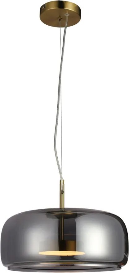 ITALUX PND-17760B-BRSSSG CASTE Modern Függesztett Lámpa Füstös, Arany LED IP20
