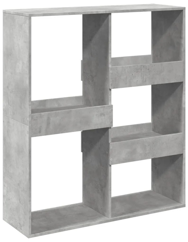 betonszürke szerelt fa térelválasztó 100 x 33 x 115 cm