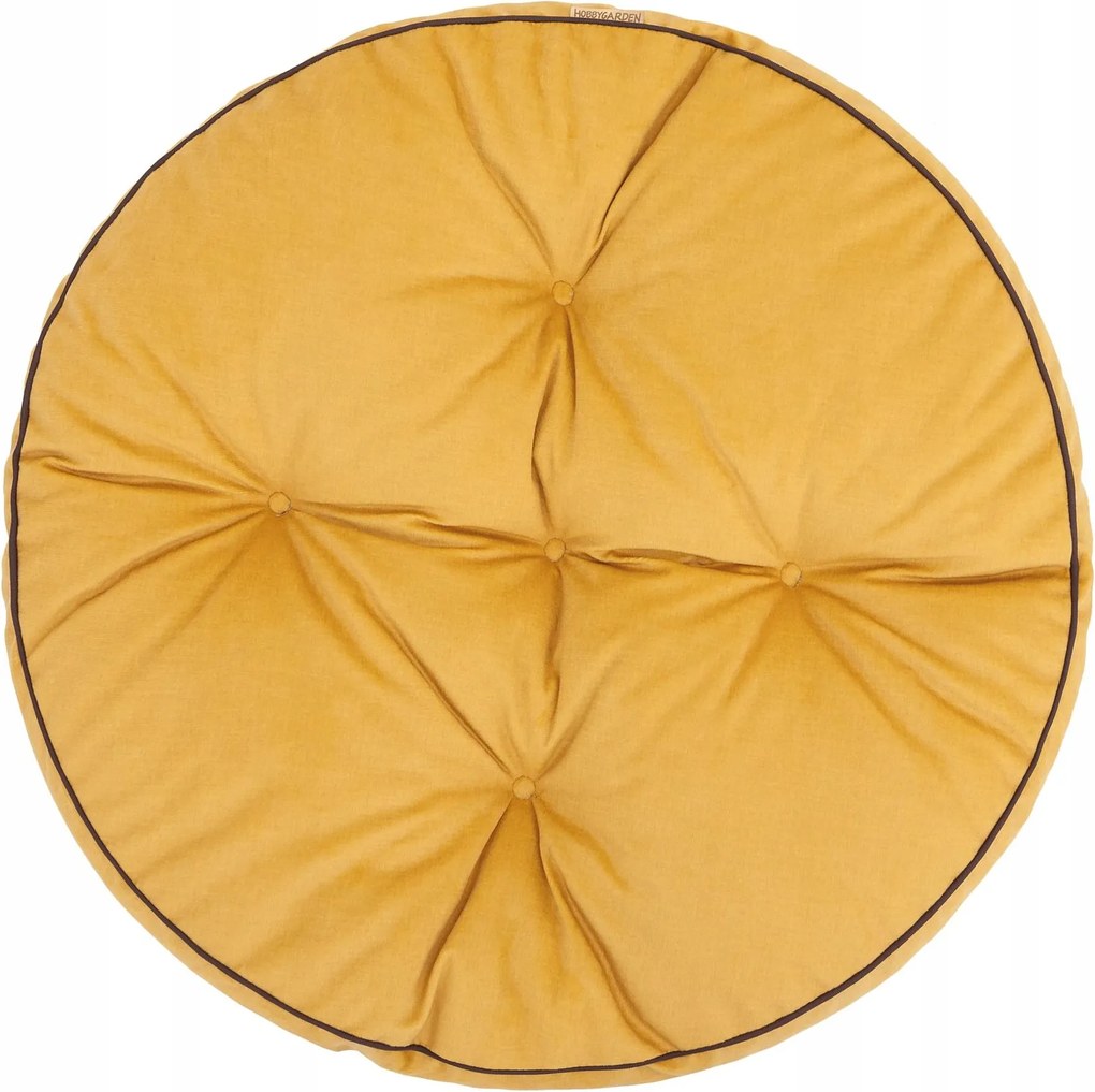 Ülőpárna a földön, kerek párna a padlóra 57x57cm