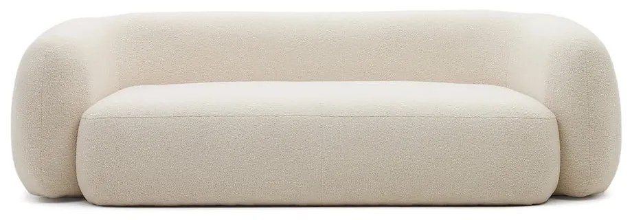 Krémszínű buklé kanapé 246 cm Martina – Kave Home