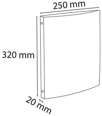 Gyűrűs könyv, 4 gyűrű, 20 mm, A4, PP, EXACOMPTA Chromaline, vegyes pasztell színek (EX51170E)