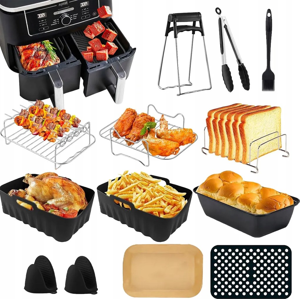 Akcesoria Airfryer Ninja Dual Basket Olajsütőhöz 12DB-OS Szett