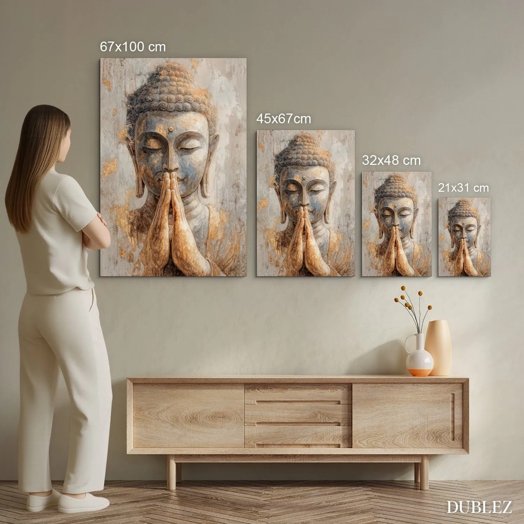 DUBLEZ | Fából készült kép - Buddha