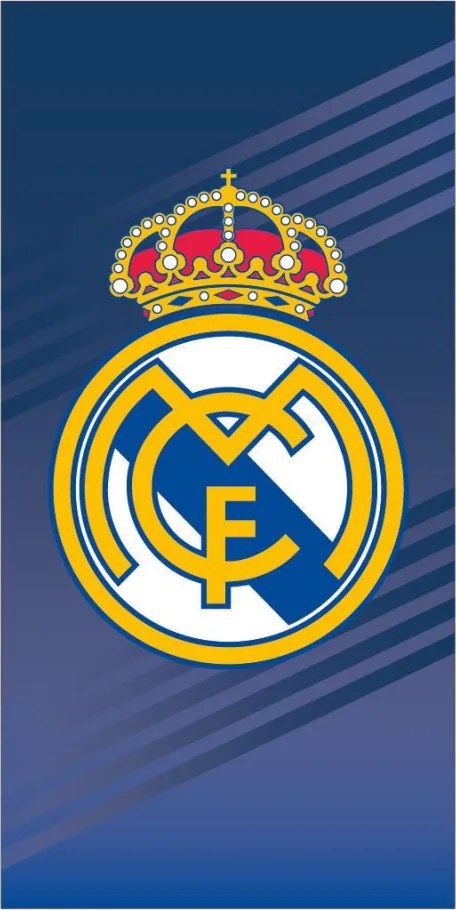 Real Madrid Crown Blue fürdőlepedő, strand törölköző 70x140cm (Fast Dry)