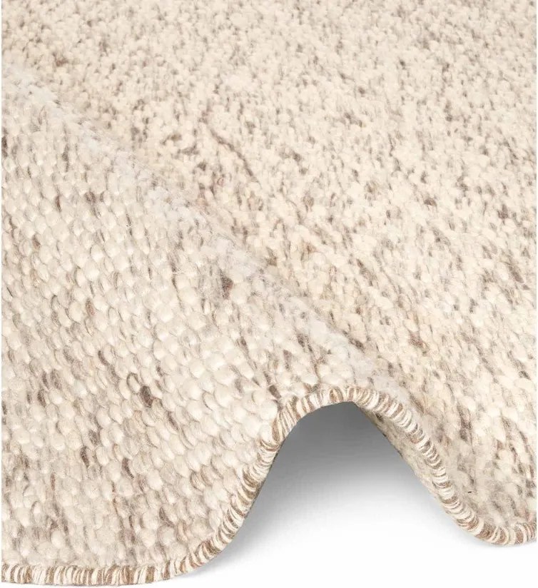 Bézs-natúr színű kézi szövésű gyapjú kerek szőnyeg ø 160 cm Lyon Beans – Elle Decoration