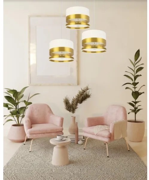 Csillár zsinóron MILO 3xE27/60W/230V arany