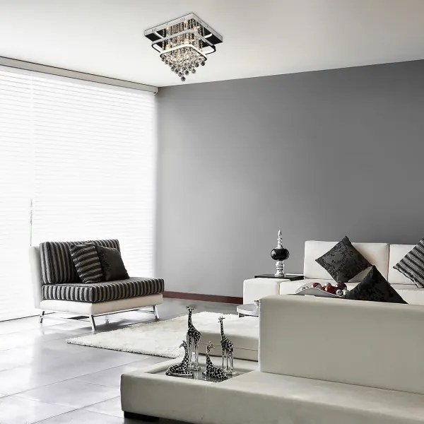 Rabalux 2239 - Felületre szerelhető kristálycsillár PALLAS LED/36W/230V + 4xE14/40W