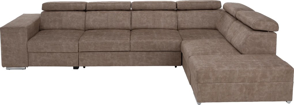 Ülőgarnitúra, bézs, jobbos, MALAGA BIG