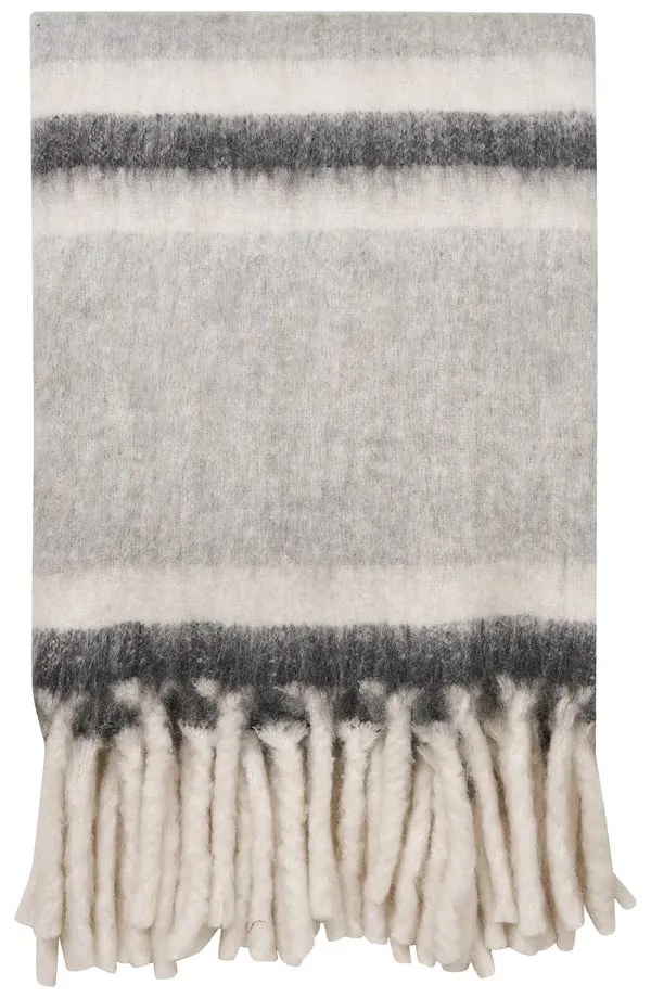 Szürke gyapjúkeverék takaró 130x170 cm Carmel – House Nordic