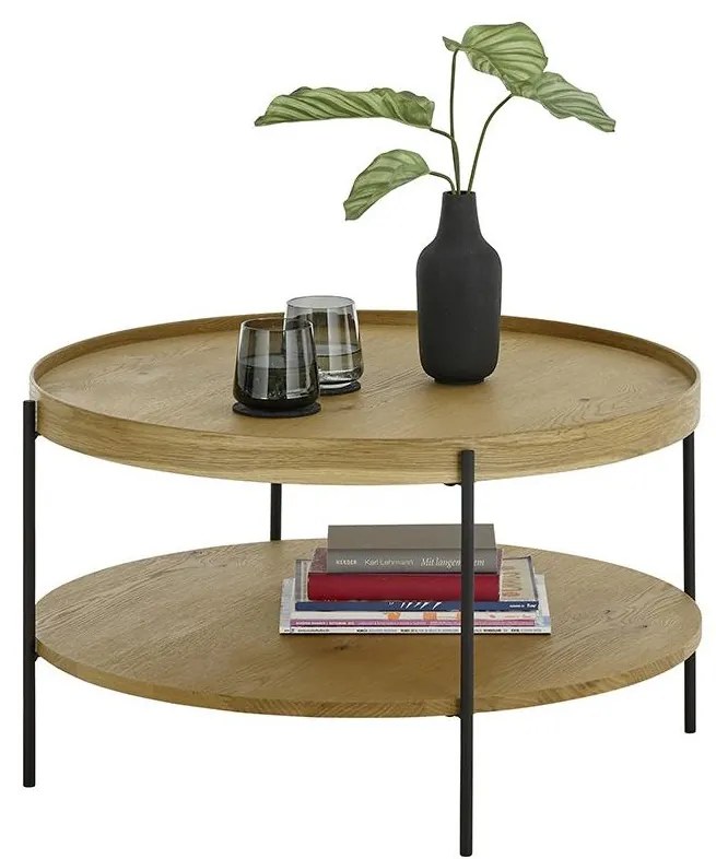 FURNI tölgy dohányzóasztal