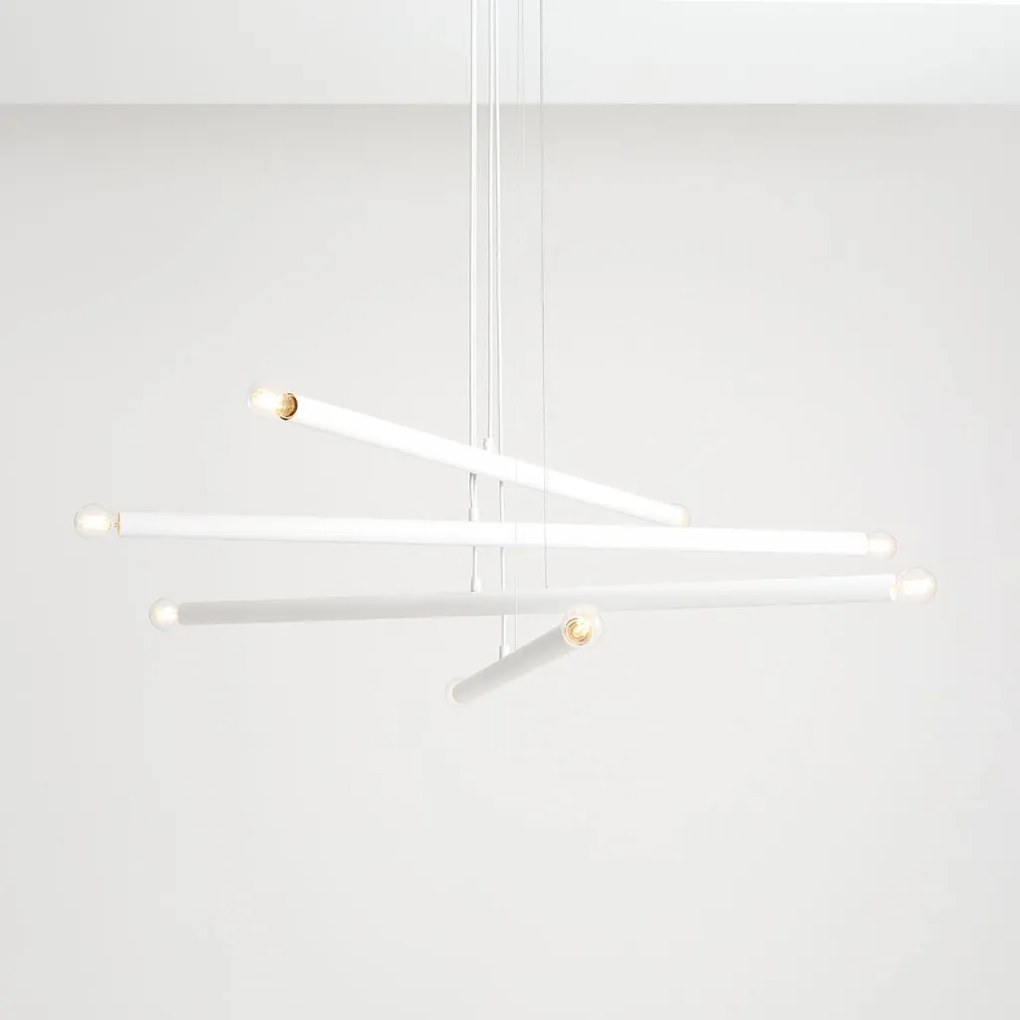 ALDEX 1072P TUBO Modern Led Függesztett Lámpa Fehér E14 IP20
