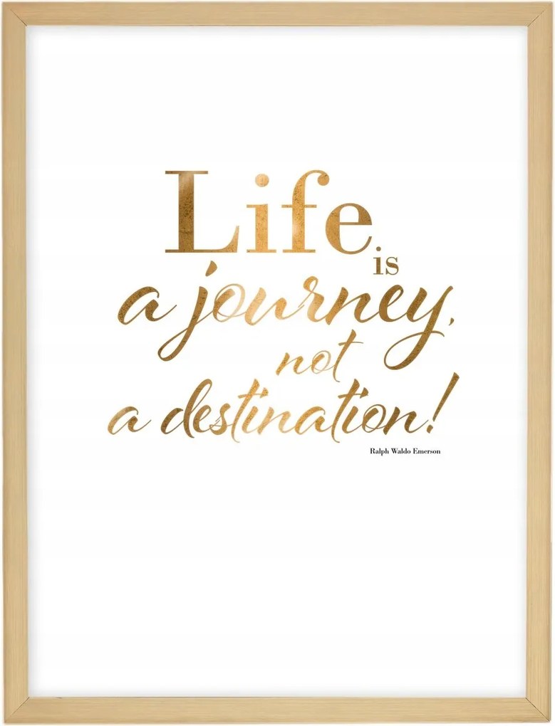 Dekoria Picture Life egy utazás, 30x40 cm-es arany