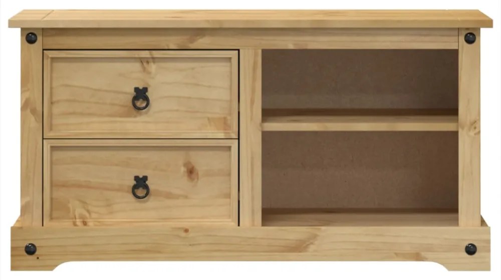 Corona tömör fenyőfa TV-szekrény 100 x 40 x 52 cm