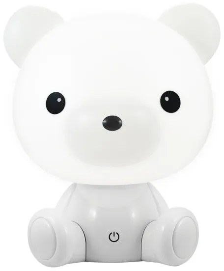 LED Szabályozható gyerek éjjeli lámpa 2,5W/230V fehér medve