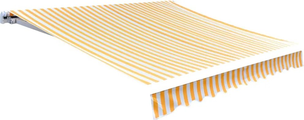 Napraforgó sárga/fehér napellenző ponyva 3x2,5 m (keret nélkül)