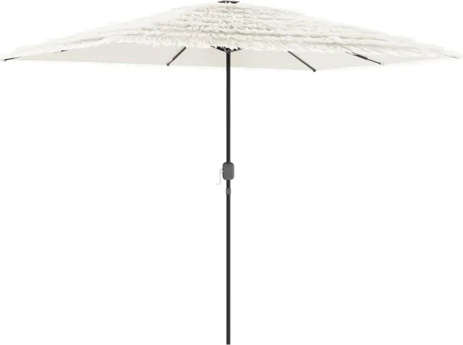 vidaXL fehér kerti napernyő acél rúddal 300 x 200 x 250 cm