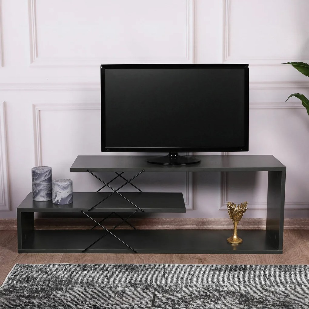 TV asztal Zigzag antracit