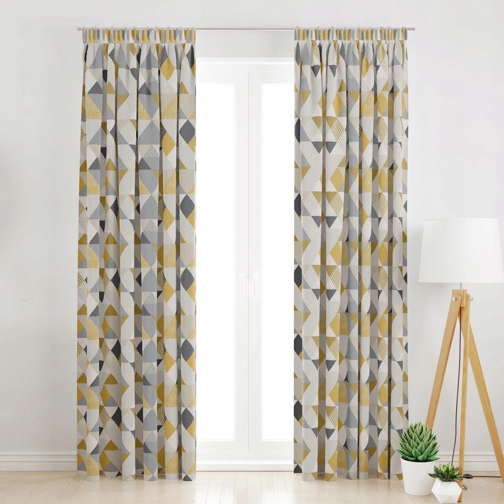 Szalagfüggöny Geometrikus Minta 145x220