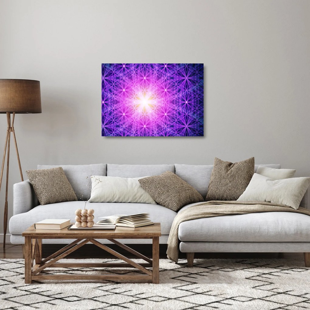 Absztrakt kép (üvegen) (70x50 cm)