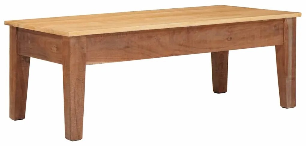 vidaXL Dohányzóasztal fiókkal Barna 110 x 55 x 40 cm Tömör Mangófát