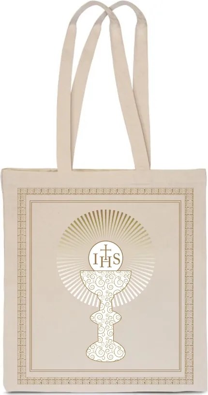 Öko Táska Ekrü pamut elsőáldozási ajándék TT_647_e